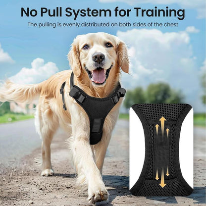 Illuminate Your Dog's Adventures: Rechargeable LED Harness for All Sizes - Breathable, Adjustable, Waterproof & Easy to Use! Perfect for Walking & Training!