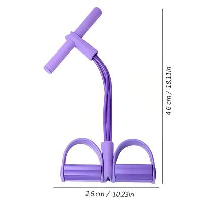 Four-Tube Pedal Tensioner | Multi-Functional Home Fitness Equipment
