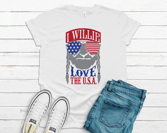 Willie Love The U.S.A. Tee