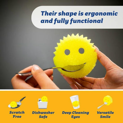 Daddy Sponges & Scrub Mommy 8 Pack - Scratch Free Multipurpose Kitchen Sponges - Stain & Odor Resistant Cleaning Tools - House Cleaning Supplies