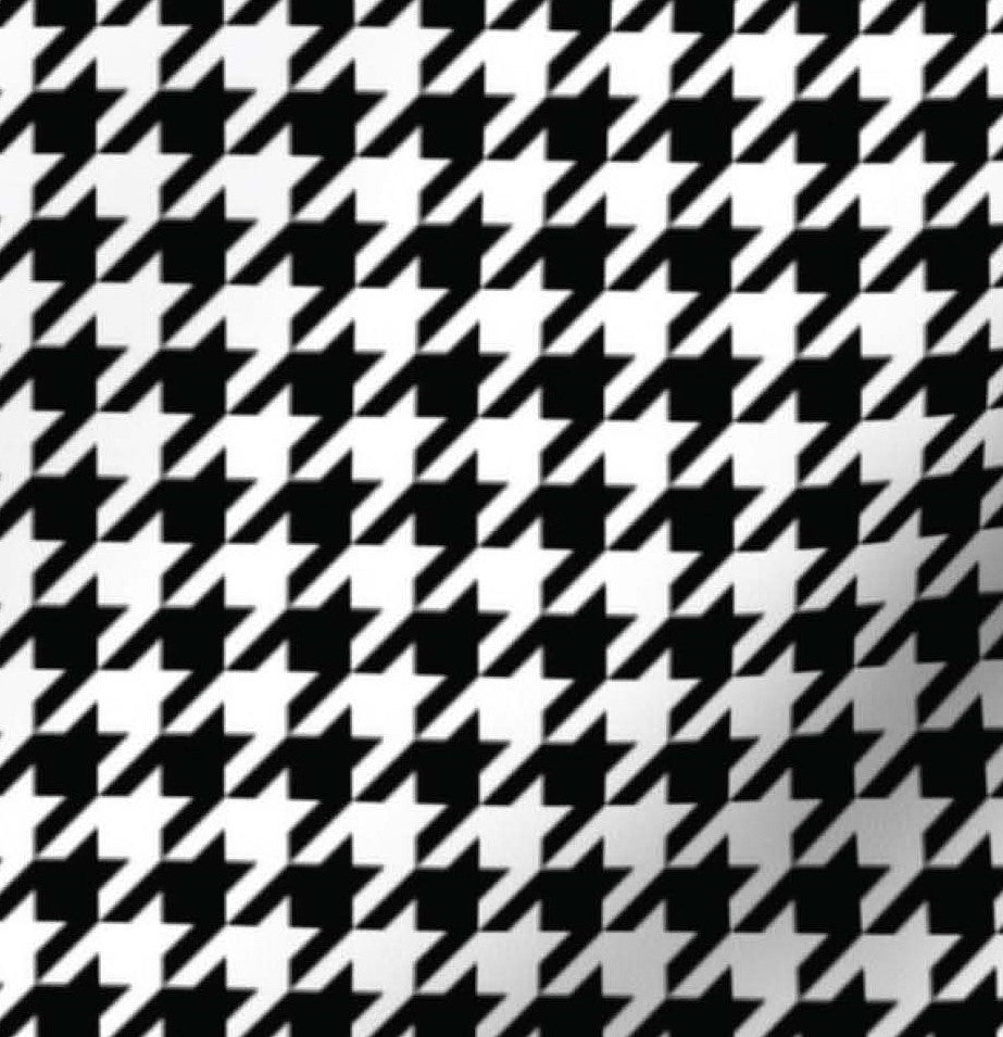 Crimson Houndstooth Chiffon Scarf | 20" Square Scarf