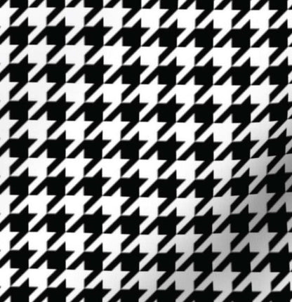 Crimson Houndstooth Chiffon Scarf | 20" Square Scarf